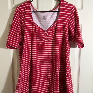 Red & White Striped Shirt | Torrid